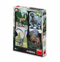 DINO PUZZLE DINOSAUR 4*54TEM