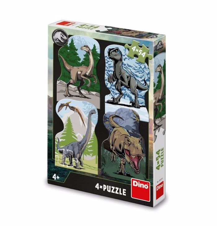 DINO PUZZLE DINOSAUR 4*54TEM