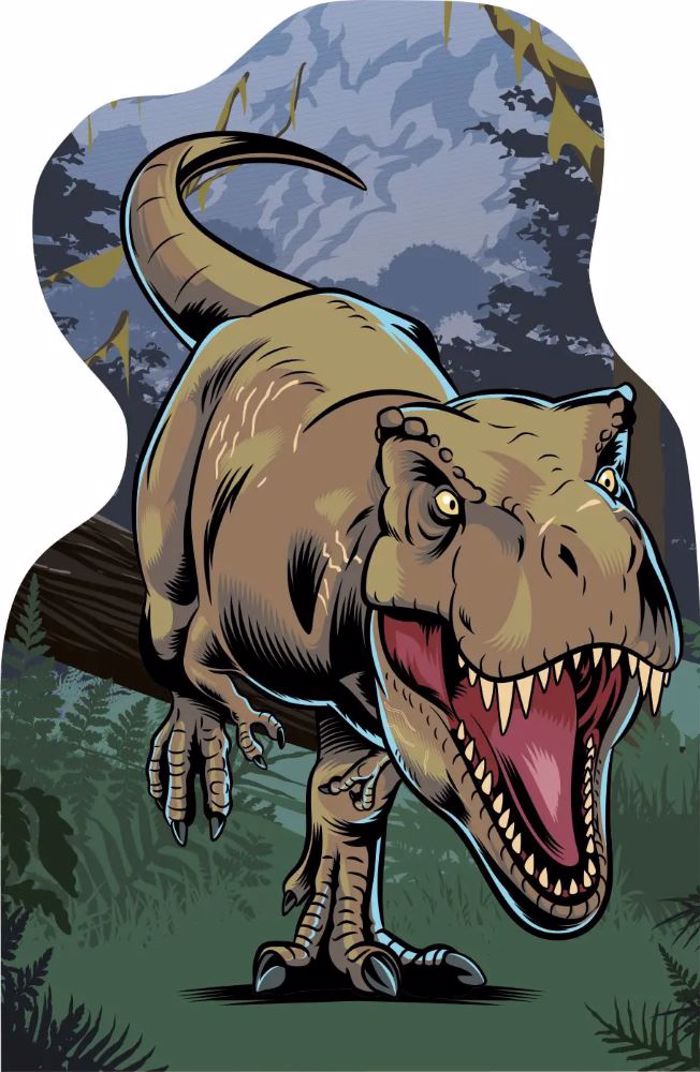 DINO PUZZLE DINOSAUR 4*54TEM