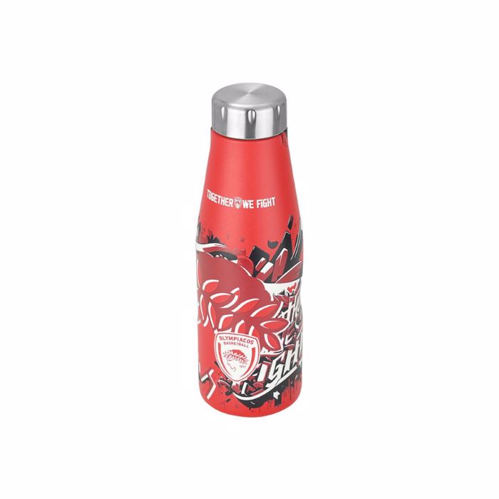 ESTIA ThERMOS TRAVEL FLASK OLYMPIACOS BC EDITION TOGETHER WE FIGHT 500ml