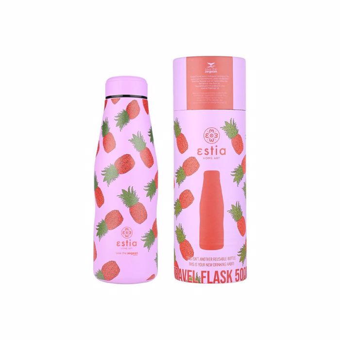 ESTIA ThERMOS TRAVEL FLASK SAVE THE AEGEAN 500ml TROPIC TANGO