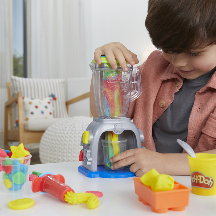 PLAY DOH KATASKEuES ME PLASTELINI- SWIRLING SMOOTHIES