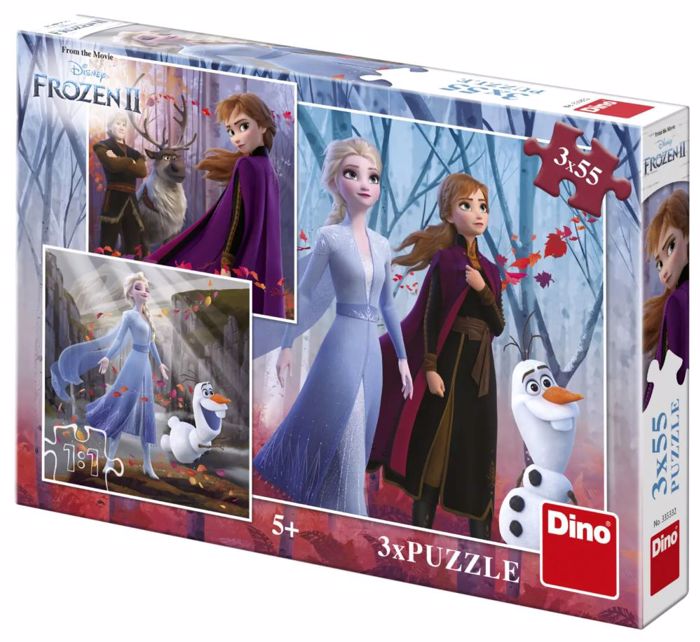DINO PUZZLE FROZEN 3*55TEM