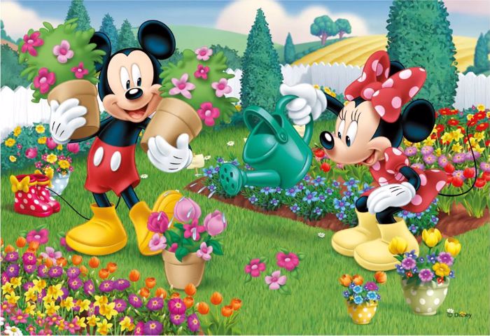 DINO PUZZLE MICKEY-MINNIE 2*77TEM