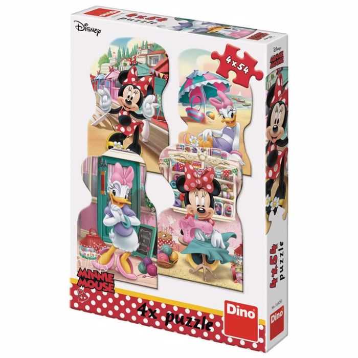 DINO PUZZLE MINNIE-DAISY 4*54TEM