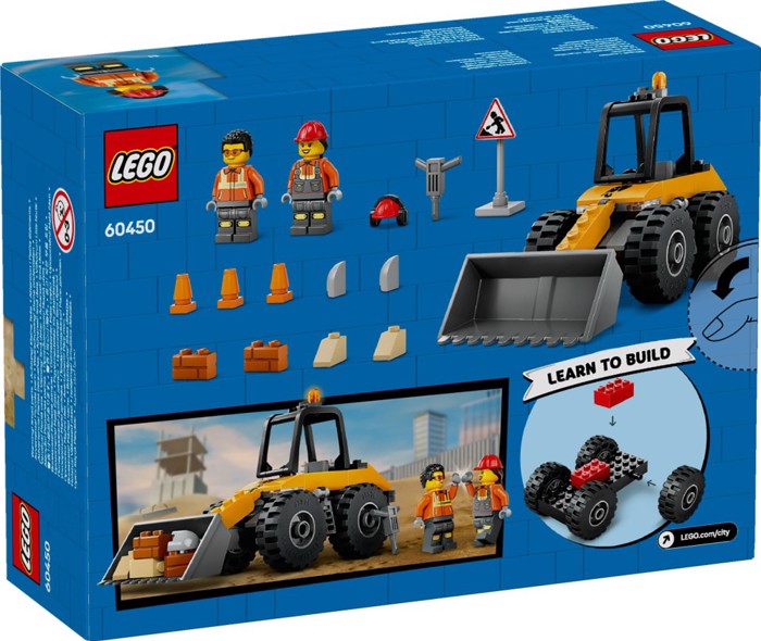 60450 LEGO YELLOW CONSTRUCTION WHEEL LOADER 81pcs