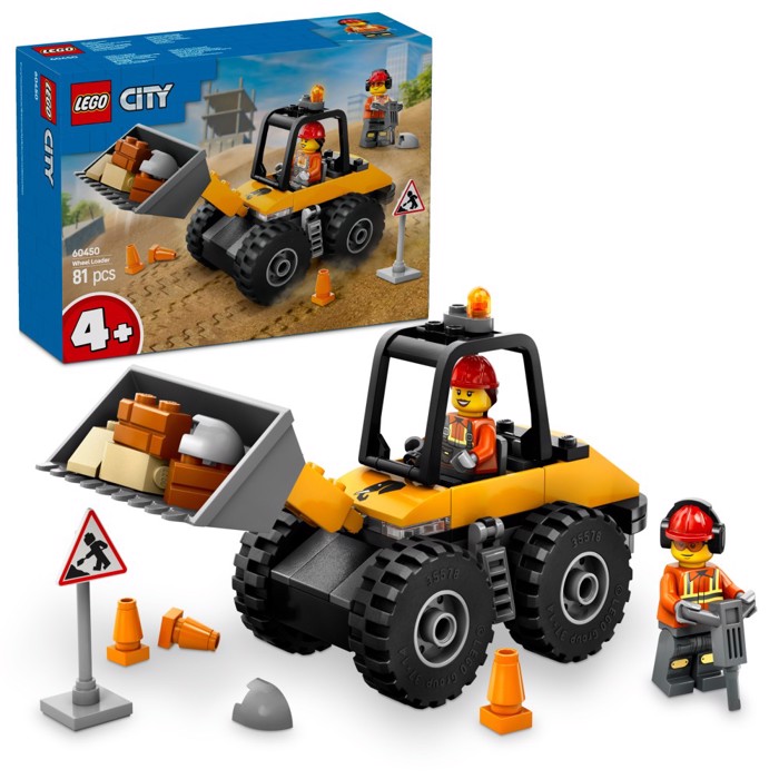 60450 LEGO YELLOW CONSTRUCTION WHEEL LOADER 81pcs