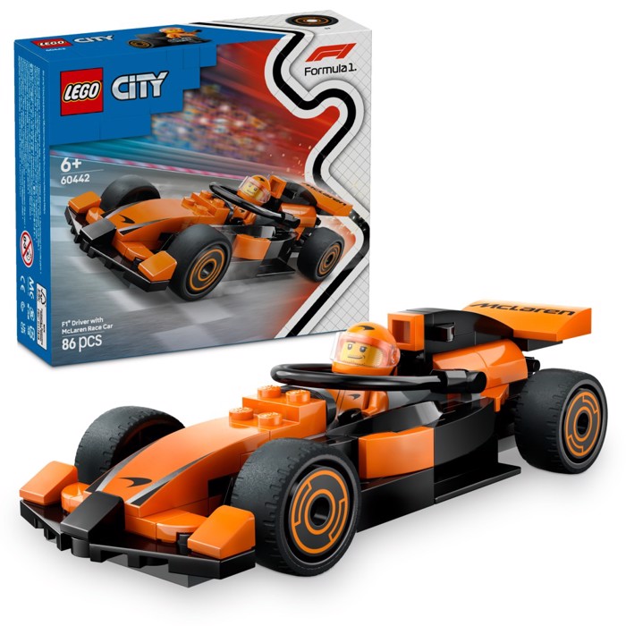 60442 LEGO F1 DRIVER WITH MCLAREN RACE CAR