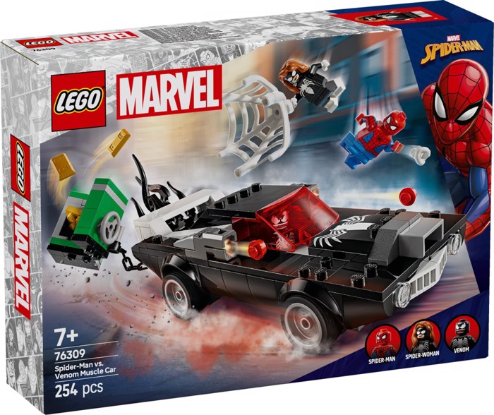 76309 LEGO SPIDERMAN VS VENOM MUSCLE CAR 254pcs