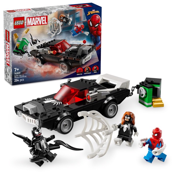76309 LEGO SPIDERMAN VS VENOM MUSCLE CAR 254pcs