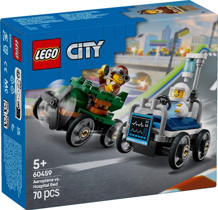 LEGO AEROPLANE VS HOSPITAL BED 70pcs