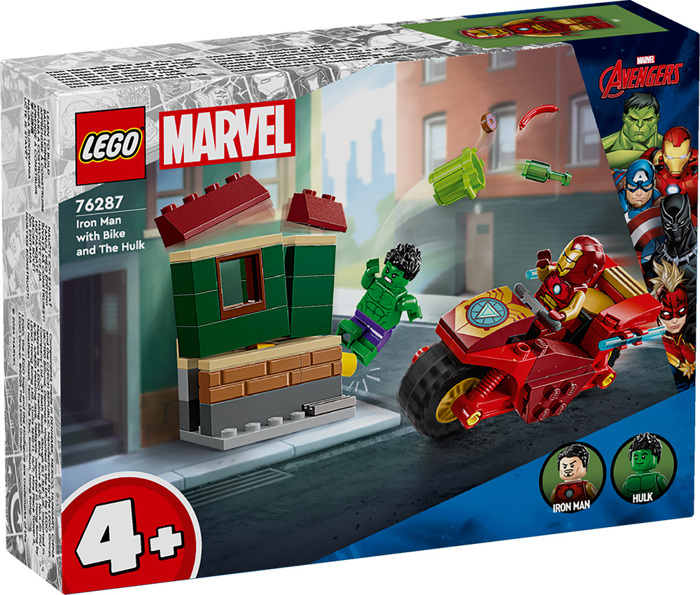 LEGO IRONMAN WITH BIKE AND THE HULK