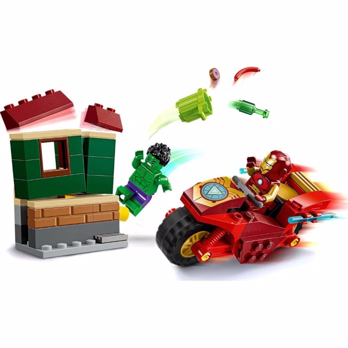 LEGO IRONMAN WITH BIKE AND THE HULK