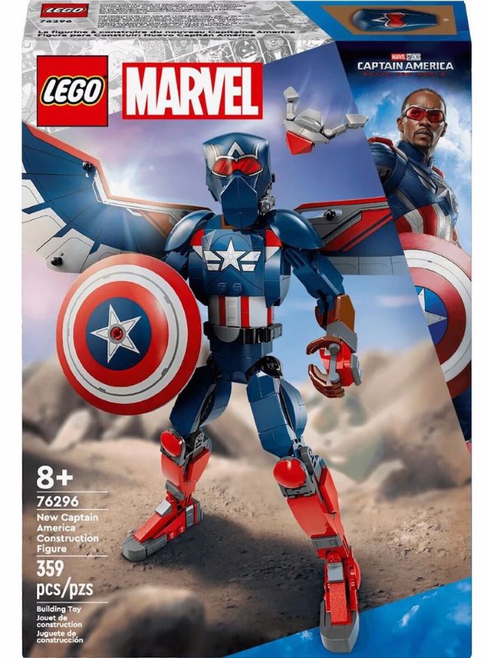LEGO NEW CAPTAIN AMERICA CONSTRUCTION FIGURE