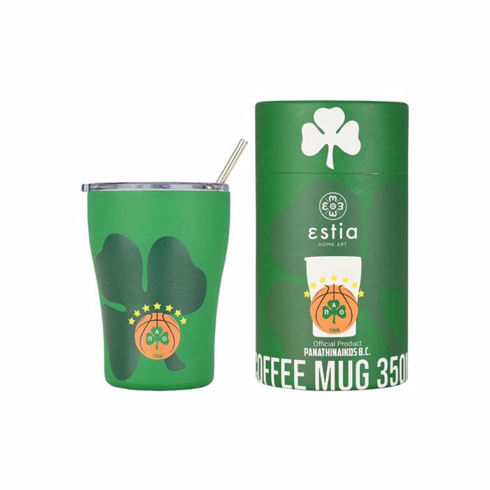 ESTIA ThERMOS COFFEE MUG PANATHINAIKOS BC EDITION 350ml