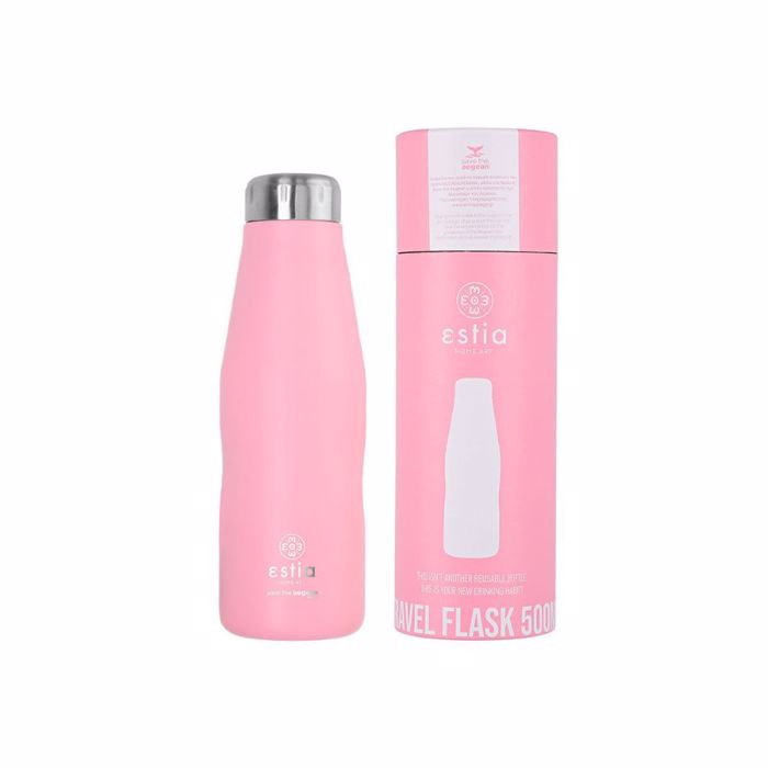 ESTIA ThERMOS TRAVEL FLASK SAVE THE AEGEAN 500ml BLOSSOM ROSE