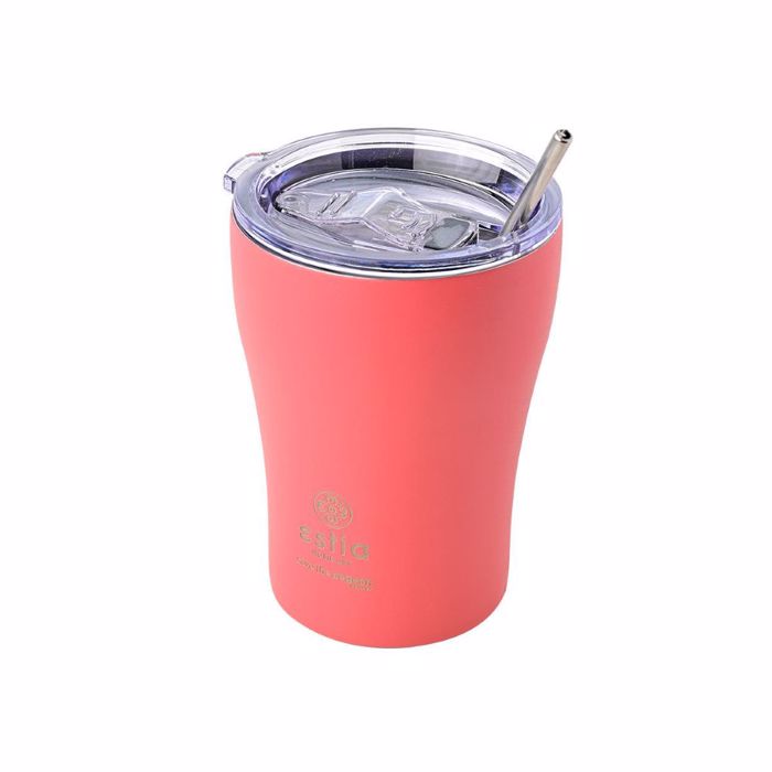 ESTIA ThERMOS COFFEE MUG SAVE THE AEGEAN 350ml FUSION CORAL