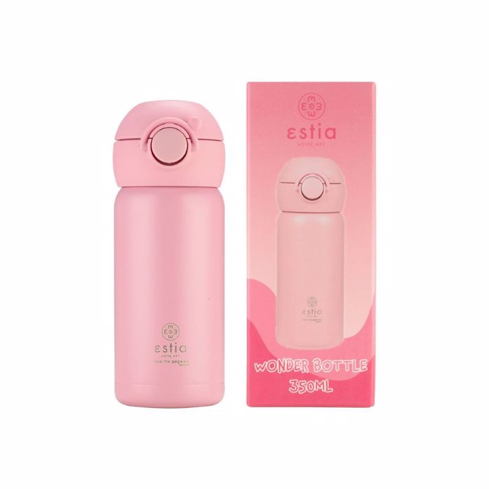 ESTIA ThERMOS PAIDIKO WONDER BOTTLE SAVE THE AEGEAN 350ml CANDY PINK