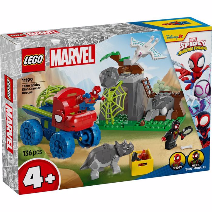 LEGO TEAM SPIDEY DINO CRAWLER RESCUE 136pcs