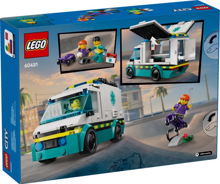 LEGO EMERGENCY AMBULANCE 184pcs