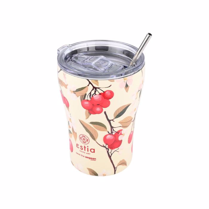 ESTIA ThERMOS COFFEE MUG SAVE THE AEGEAN 350ml SAKURA WHISPER