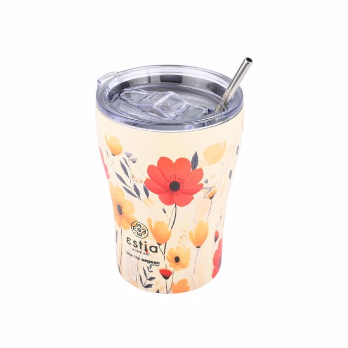 ESTIA ThERMOS COFFEE MUG SAVE THE AEGEAN 350ml SUMMER REVERIE