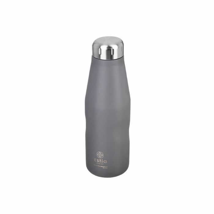 ESTIA ThERMOS TRAVEL FLASK SAVE THE AEGEAN 500ml FJORD GREY