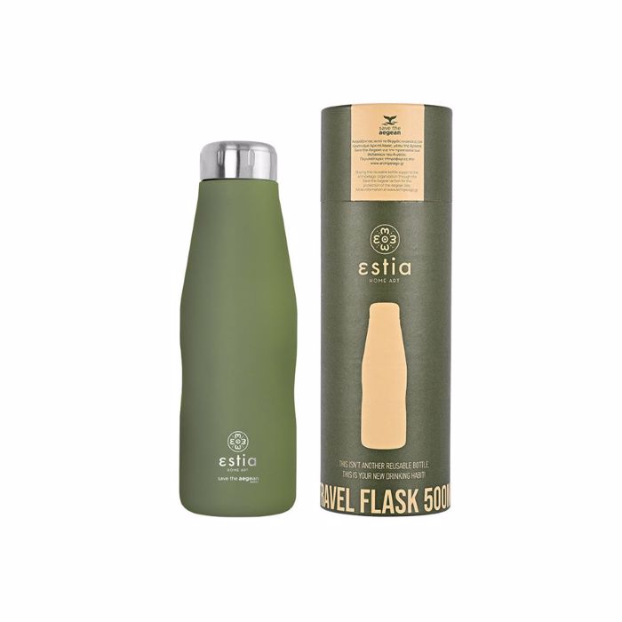 ESTIA ThERMOS TRAVEL FLASK SAVE THE AEGEAN 500ml FOREST SPIRIT
