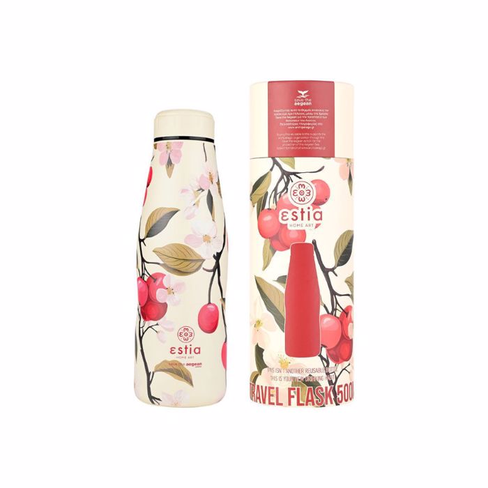 ESTIA ThERMOS TRAVEL FLASK SAVE THE AEGEAN 500ml SAKURA WHISPER