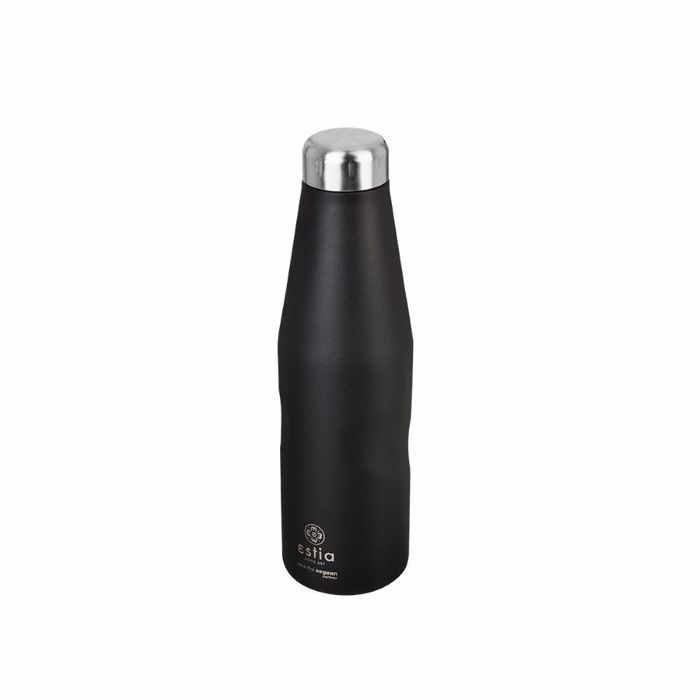 ESTIA ThERMOS TRAVEL FLASK SAVE THE AEGEAN 750ml MIDNIGHT BLACK