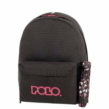 POLO ΣΑΚΙΔΙΟ ORIGINAL SCARF ΜΑΥΡΟ- ΦΟΥΞΙΑ