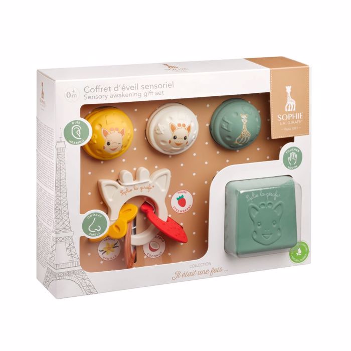 SOPHIE LA GIRAFE SET 3 PAIXNIDION POu DIEGIROuN TIS AISThISEIS