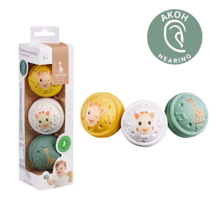 SOPHIE LA GIRAFE SET 3 PAIXNIDION POu DIEGIROuN TIS AISThISEIS