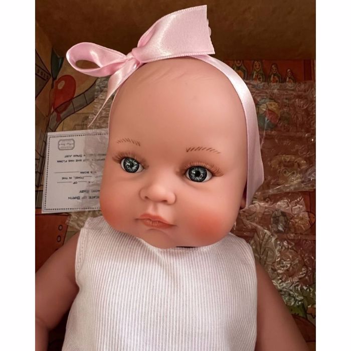 MAGIC BABY KOuKLA- ALICIA ME LEuKO FOREMA KAI MEGLO ROZ FIOGO 45ek.