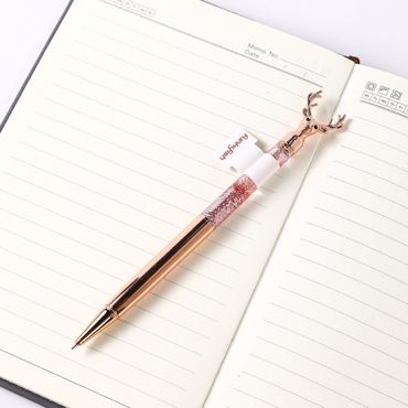 ΣΤΥΛΟ ROSE GOLD REINDEER FUNKYFISH ΜΠΛΕ