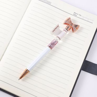 ΣΤΥΛΟ WHITE PINK BOW FUNKYFISH ΜΠΛΕ