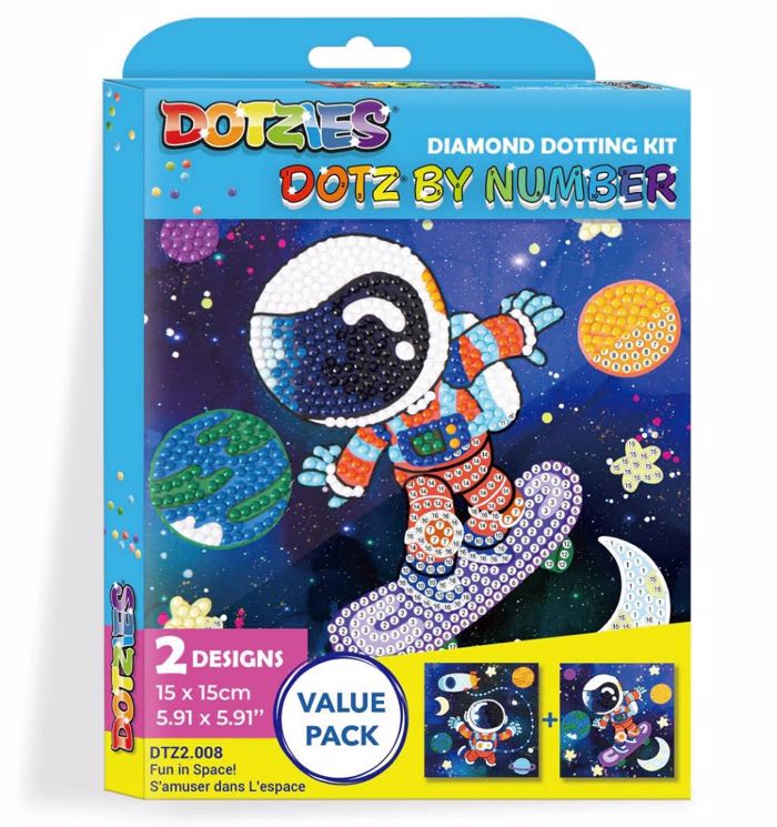 DIAMOND DOTZ BY NUMBER FUN ON SPACE