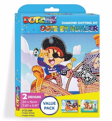 DIAMOND DOTZ BY NUMBER PIRATES AHOY