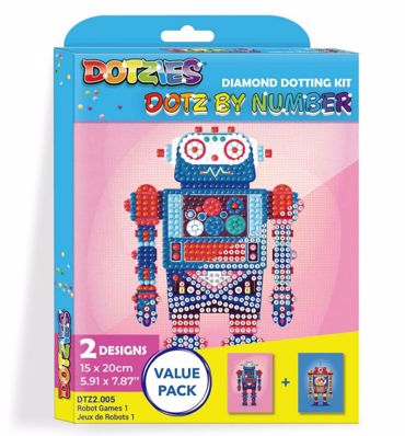 DIAMOND DOTZ BY NUMBER ROBOT GAMES