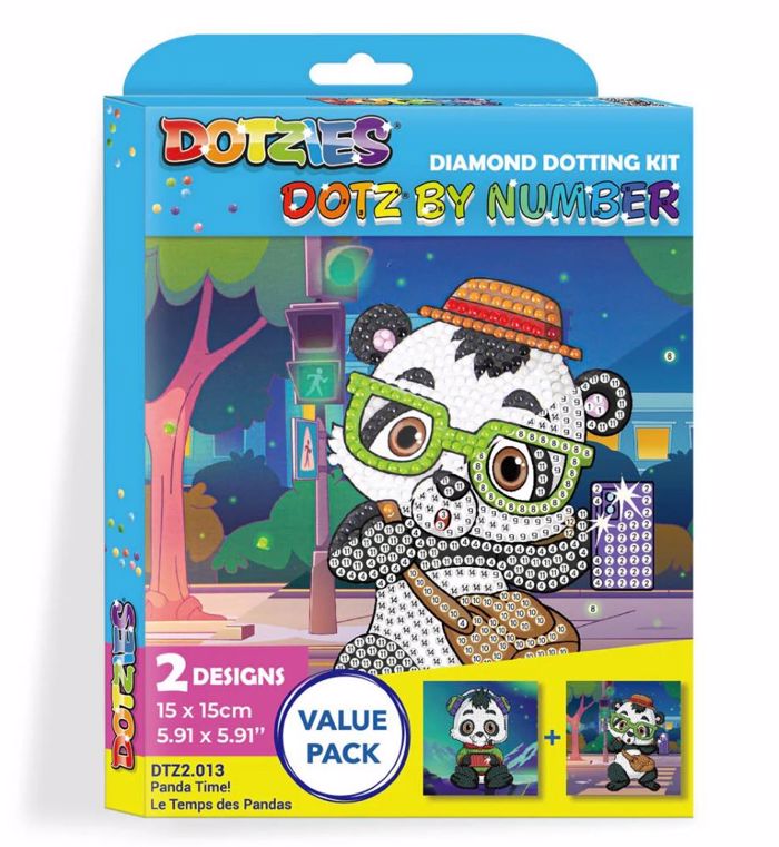 DIAMOND DOTZ BY NUMBER PANDA TIME!