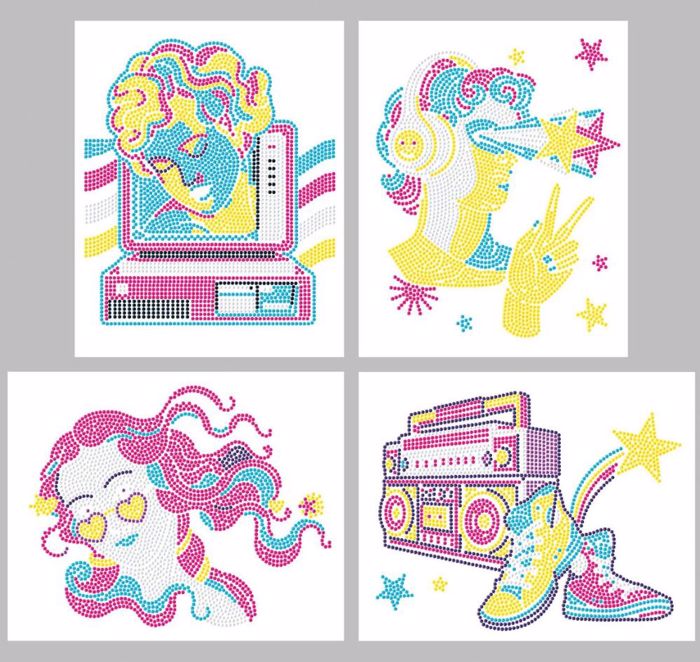 DIAMOND DOTZ 4 PACK NEON RETRO CLASSIC
