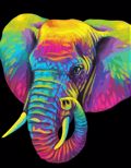 DIAMOND DOTZ uFASMA NEON ELEPHANT