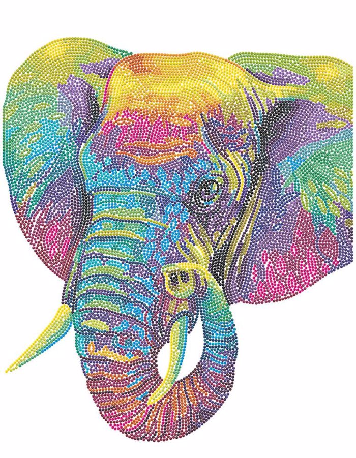 DIAMOND DOTZ uFASMA NEON ELEPHANT