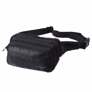 POLO ΤΣΑΝΤΑΚΙ ΜΕΣΗΣ DOUBLE SQUARE ΜΑΥΡΟ