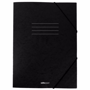 ΦΑΚΕΛΟΣ ΜΕ ΛΑΣΤΙΧΟ ΠΡΕΣΠΑΝ ΜΑΥΡΟ