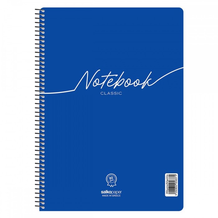 SALKO TETRADIO SPIRAL A4 NOTEBOOK CLASSIC 30f./1th.