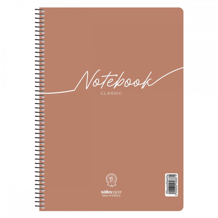 SALKO TETRADIO SPIRAL A4 NOTEBOOK CLASSIC 90f./3th.
