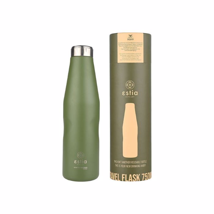 ESTIA ThERMOS TRAVEL FLASK SAVE THE AEGEAN 750ml FOREST SPIRIT