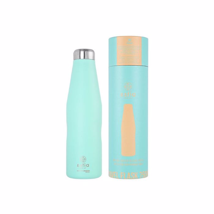 ESTIA ThERMOS TRAVEL FLASK SAVE THE AEGEAN 750ml BERMUDA GREEN