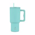 ESTIA ThERMOS STRAW TUMBLER XL SAVE THE AEGEAN 900ml BERMUDA GREEN